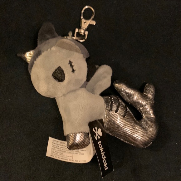 Tokidoki gothic angry unicorn mermaid unicorno plush keychain clip - Picture 2 of 6